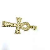 Ankh Egyptian Cross Pendant in 10K Gold Diamond Cut GAP-010 - WORLDSTARBLING