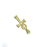10K Gold Egyptian Ankh Cross Pendant With Diamond Cut S GAP-012 - WORLDSTARBLING