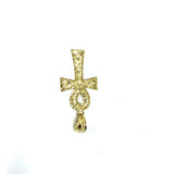 10K Gold Egyptian Ankh Cross Pendant With Diamond Cut S GAP-012 - WORLDSTARBLING