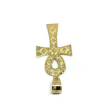 Ankh Cross Diamond Cut Pendant in 10K Yellow Gold GAP-016 - WORLDSTARBLING