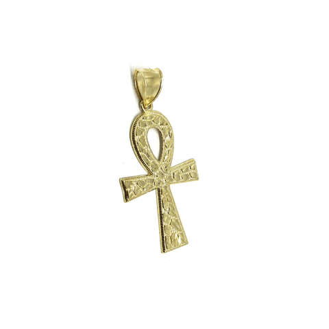 Gold Ankh Cross Pendant in Gold 10 Karat S GAP-017 - WORLDSTARBLING