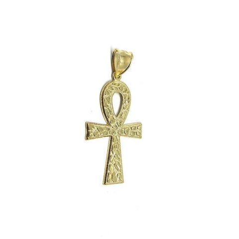 Gold Ankh Cross Pendant in Gold 10 Karat S GAP-017 - WORLDSTARBLING