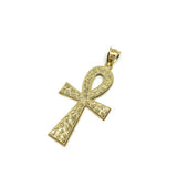 Man Pendant Yellow Gold 10K Ankh Cross M GAP-018 - WORLDSTARBLING