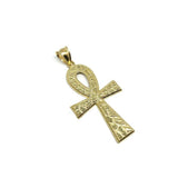 Man Pendant Yellow Gold 10K Ankh Cross M GAP-018 - WORLDSTARBLING