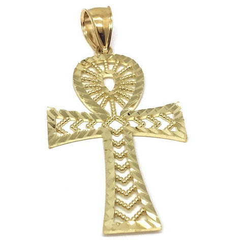 10K Yellow Gold Ankh Pendant GAP_001 - WORLDSTARBLING