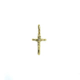 10K Yellow Gold Cross Pendant XS GCP-049 - WORLDSTARBLING