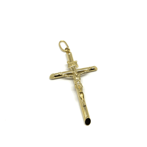 10K Yellow Gold Cross Men's Pendant XL GCP-050 - WORLDSTARBLING