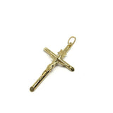 10K Yellow Gold Cross Men's Pendant XL GCP-050 - WORLDSTARBLING