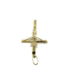 10K Yellow Gold Cross Men's Pendant XL GCP-050 - WORLDSTARBLING