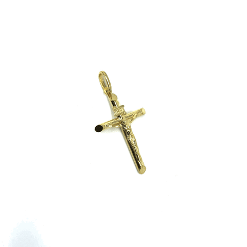 10K Yellow Gold Cross Pendant S GCP-051 - WORLDSTARBLING