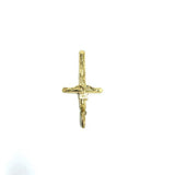 10K Yellow Gold Cross Pendant S GCP-051 - WORLDSTARBLING
