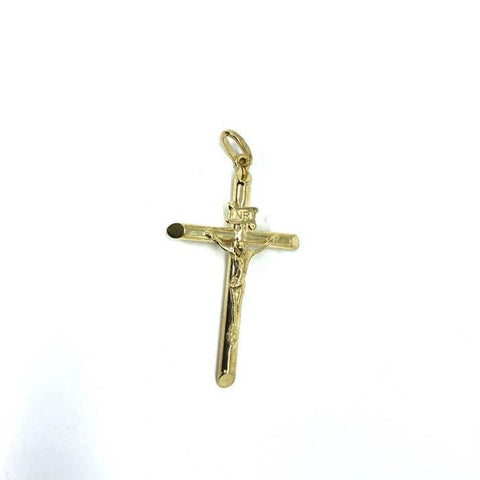 10 Karat Gold Cross Pendant M GCP-052 - WORLDSTARBLING