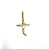 10 Karat Gold Cross Pendant M GCP-052 - WORLDSTARBLING
