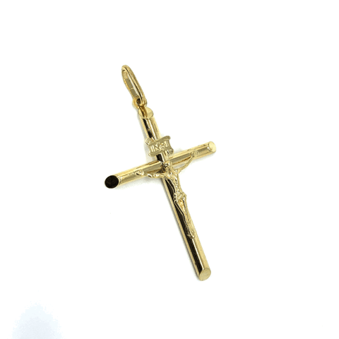10K Yellow Gold Cross Pendant L | GCP-053 - WORLDSTARBLING