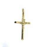 10K Yellow Gold Cross Pendant L | GCP-053 - WORLDSTARBLING
