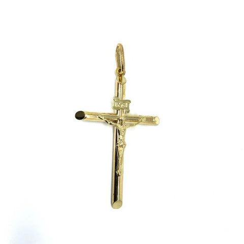 10K Yellow Gold Cross Pendant L | GCP-053 - WORLDSTARBLING