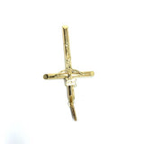 10K Yellow Gold Cross Pendant L | GCP-053 - WORLDSTARBLING