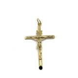 10K Yellow Gold Pendant Cross XXL GCP-054 - WORLDSTARBLING