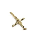 10K Yellow Gold Pendant Cross XXL GCP-054 - WORLDSTARBLING
