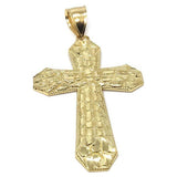 10K Yellow Gold Cross Pendant GCP_001 - WORLDSTARBLING