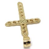 10K Yellow Gold Cross Pendant GCP_002 - WORLDSTARBLING