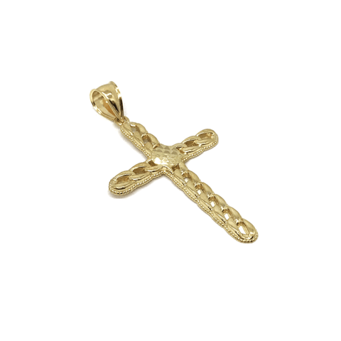 10K Yellow Gold Cross Pendant GCP_002 - WORLDSTARBLING