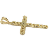 10K Yellow Gold Cross Pendant GCP_002 - WORLDSTARBLING