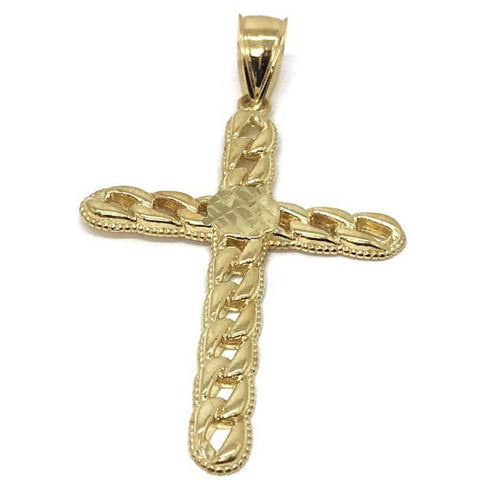 10K Yellow Gold Cross Pendant GCP_002 - WORLDSTARBLING