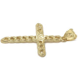 10K Yellow Gold Cross Pendant GCP_003 - WORLDSTARBLING