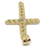 10K Yellow Gold Cross Pendant GCP_003 - WORLDSTARBLING