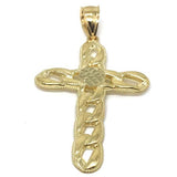 10K Yellow Gold Cross Pendant GCP_004 - WORLDSTARBLING