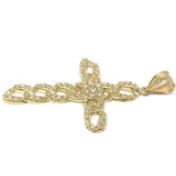 10K Yellow Gold Cross Pendant GCP_005 - WORLDSTARBLING
