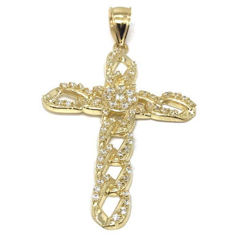 10K Yellow Gold Cross Pendant GCP_005 - WORLDSTARBLING