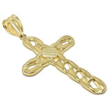 10K Yellow Gold Cross Pendant | GCP_006 - WORLDSTARBLING