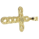 10K Yellow Gold Cross Pendant | GCP_006 - WORLDSTARBLING