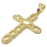 10K Yellow Gold Cross Pendant | GCP_006 - WORLDSTARBLING