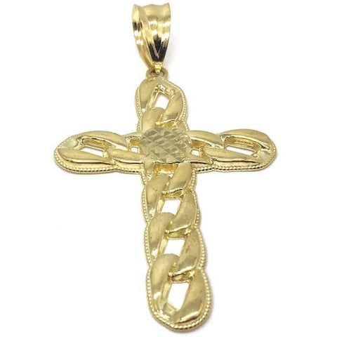 10K Yellow Gold Cross Pendant | GCP_006 - WORLDSTARBLING