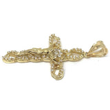 10K Yellow Gold Cross Pendant GCP_007 - WORLDSTARBLING