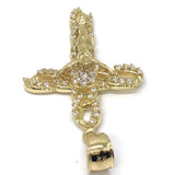 10K Yellow Gold Cross Pendant GCP_007 - WORLDSTARBLING