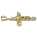 10K Yellow Gold Cross Pendant GCP_007 - WORLDSTARBLING