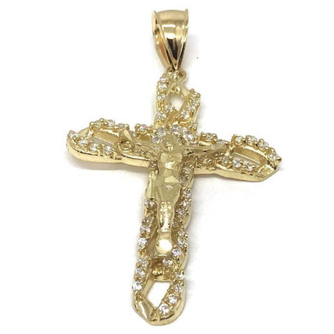 10K Yellow Gold Cross Pendant GCP_007 - WORLDSTARBLING