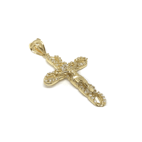 10K Yellow Gold Cross Pendant GCP_007 - WORLDSTARBLING