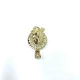 10K Yellow Gold Jesus Round Head Men's Pendant M GJP-017 - WORLDSTARBLING