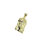 10 Karat Man Pendant Jesus Round Gold Head L GJP-019 - WORLDSTARBLING