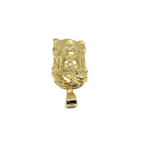 10K Yellow Gold Jesus Round Head Men's Pendant L GJP-021 - WORLDSTARBLING