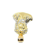 10K Yellow Gold Jesus Face Men's Pendant GJP-027 - WORLDSTARBLING
