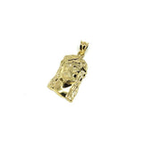 10K Gold Jesus Head Pendant GJP-028 - WORLDSTARBLING