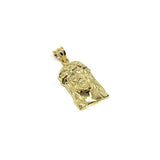 10K Gold Jesus Head Pendant GJP-028 - WORLDSTARBLING