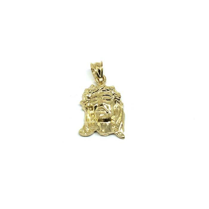 Men's pendant Jesus gold head 10 Karat S GJP-029 - WORLDSTARBLING