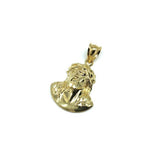 10K Yellow Gold Jesus Face Men's Pendant M GJP-030 - WORLDSTARBLING